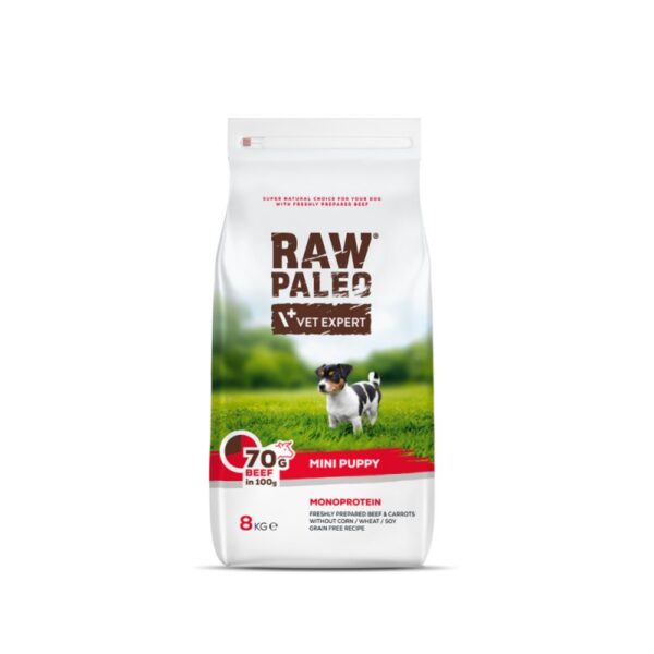 raw paleo puppy mini beef